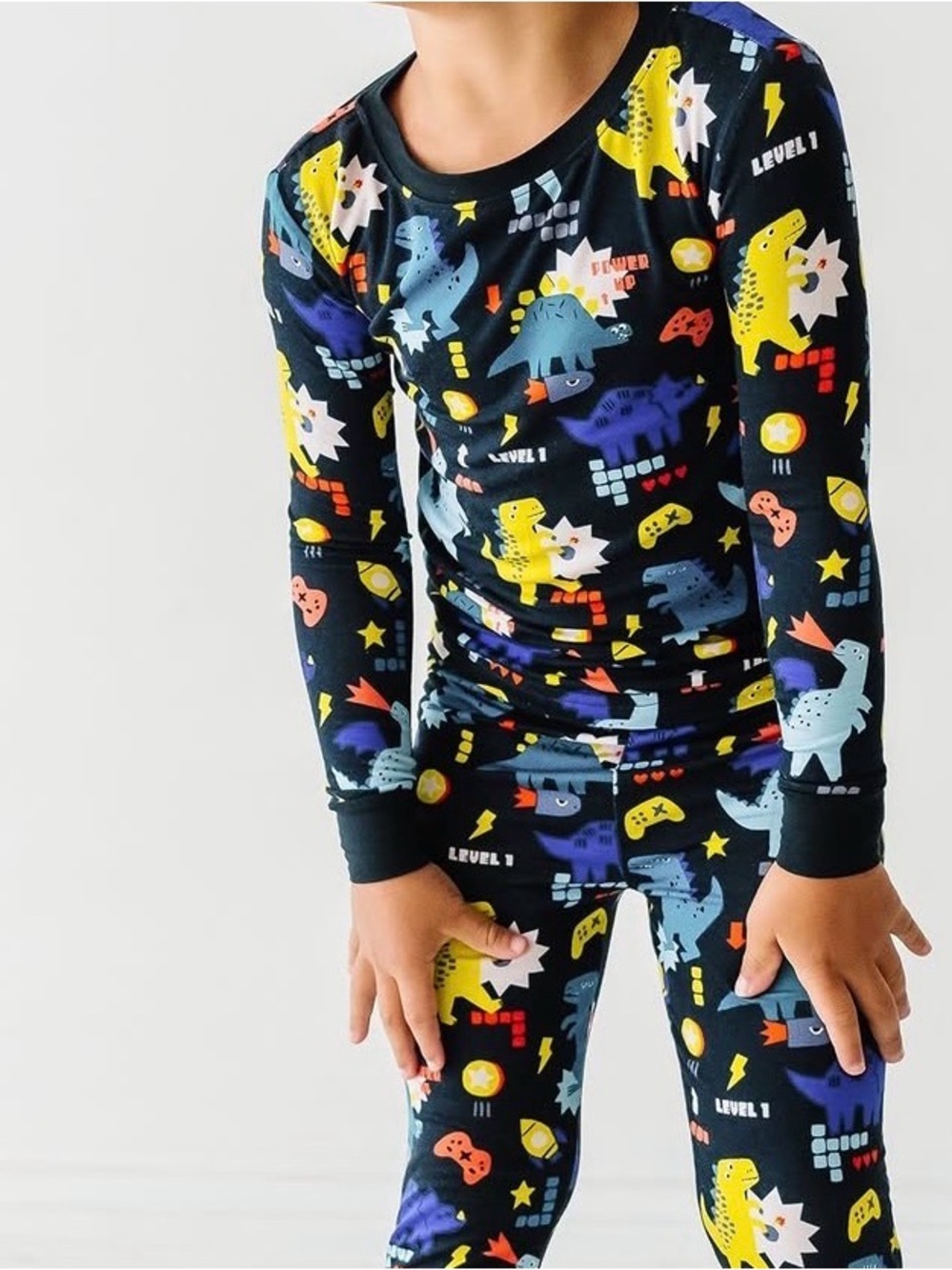 Little Sleepies Level Up Dino 2 Piece PJ Set